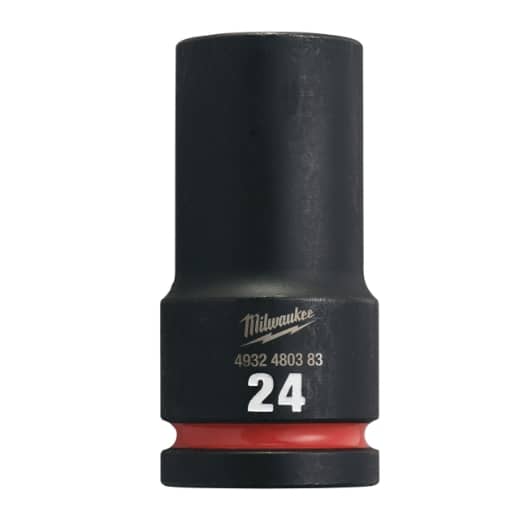 MILWAUKEE 24 x 90 mm SHOCKWAVE Schlagnuss 3/4" lang