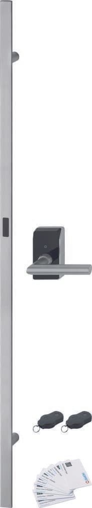 HOPPE Stoßgriff-Set berührungslos Amsterdam E5091GC/414GC/1400Z, Edelstahl, 11783977