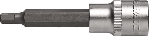 TECWERK Steckschlüsseleinsatz 1/2 Zoll Innen-6-kant SW 6mm L.90mm TECWERK