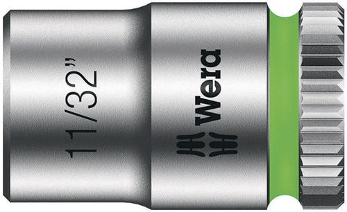 WERA Steckschlüsseleinsatz 8790 HMA Außen-6-kant SW11/32Zoll L.23mm Vierkant1/4Zoll