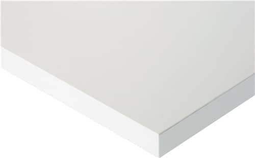 RAU Arbeitstisch B750xT1000xH760-1080mm Arbeitsplatte Melamin Gestell lichtgrau