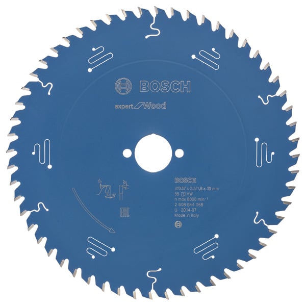 BOSCH Kreissägeblatt Expert for Wood, 237 x 30 x 2,5 mm, 56