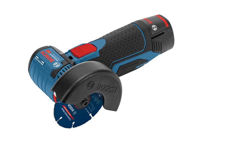 BOSCH Akku-Winkelschleifer GWS 12V-76, mit 2 x 3.0 Ah Li-Ion Akku