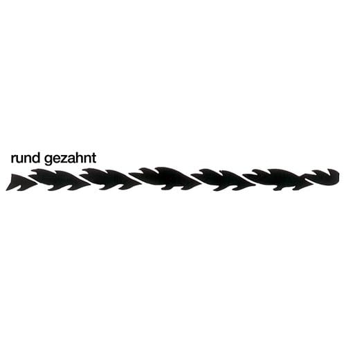 HAUNSTETTER Laubsägeblatt Tornado L.13cm Nr.3 (MITTEL) Gipsarbeit in der Zahntechnik