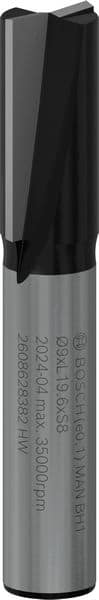 BOSCH Nutfräser Standard for Wood, 8 mm, D1 9 mm, L 20 mm, G 51 mm