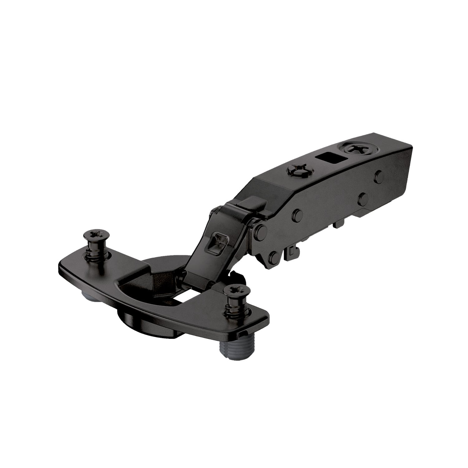 HETTICH Sensys Dünntürscharnier, Türdicke ab 10 mm, mit integrierter Dämpfung (Sensys 8646i), obsidianschwarz, 9091793