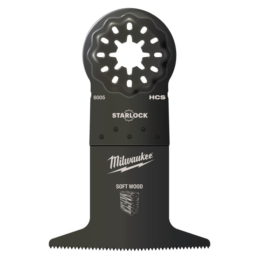 MILWAUKEE 65 x 42 mm Multitool Starlock Tauchsägeblatt für Schnitte in Holz