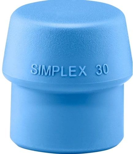 HALDER Schonhammerkopf SIMPLEX Kopf-Ø 30mm TPE-soft blau weich HALDER