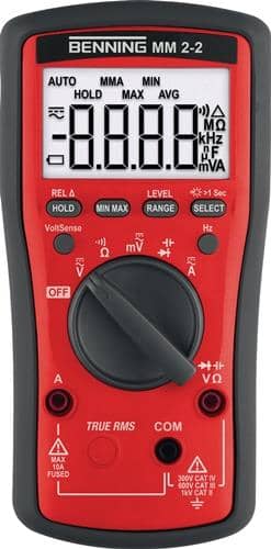BENNING Multimeter MM 2-2 0,01 mV – 600V AC/DC TRUE RMS BENNING