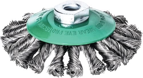 Kegelbürste Ø 115 mm M14 Drahtstärke 0,5 mm 15000 min-¹ LESSMANN