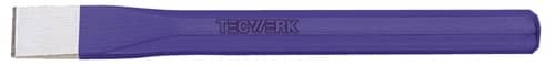 TECWERK Fliesenmeißel fl.Schaft-Q.8mm 10mm 100mm CV-Stahl TECWERK