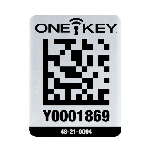 AIDTLM QR-Code Sticker Metall 25 Stück groß AIDTLM