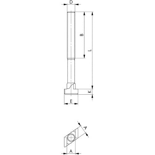 AMF Rhombusschraube Nr.797 T-Nut 18mm M16 L.63mm Güte 8.8 AMF