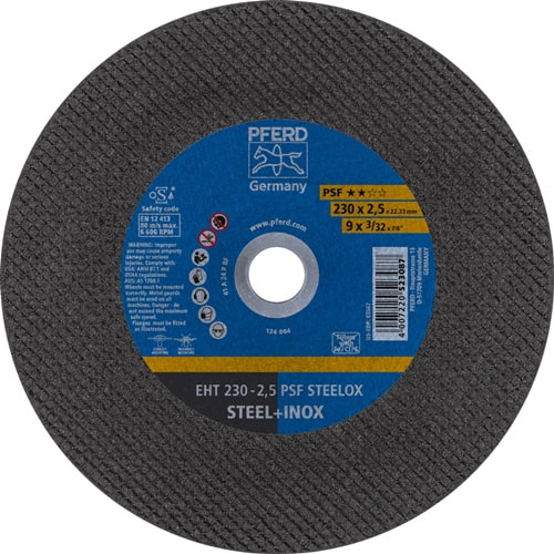 PFERD TOOLS Trennscheibe PSF STEELOX D230x2,5mm ger.INOX Bohr.22,23mm PFERD