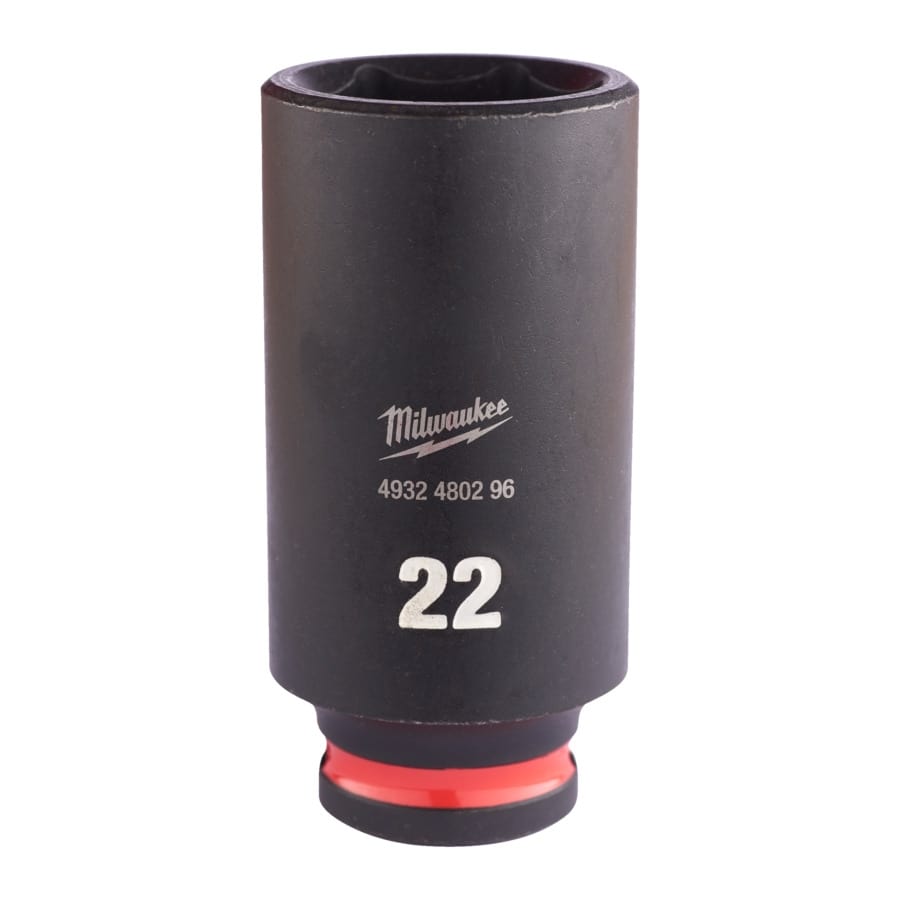 MILWAUKEE 22 x 65 mm SHOCKWAVE Schlagnuss 3/8" lang
