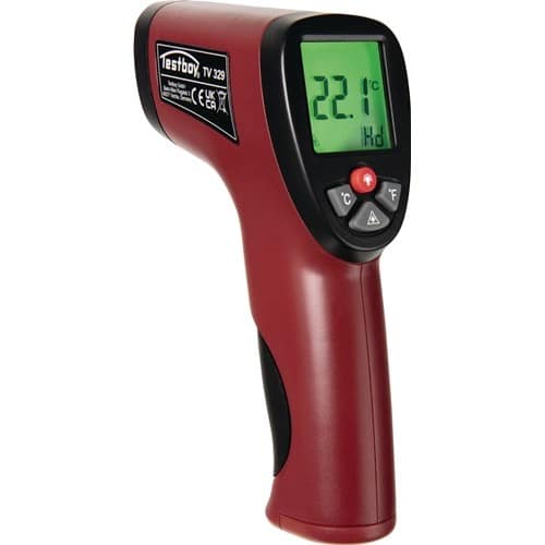 TESTBOY Infrarothermometer TV 329 -50 – +550GradC ±3,0GradC/±3% 2x AA 1,5V TESTBOY