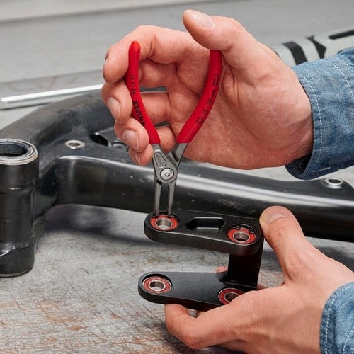 KNIPEX Präzisionssicherungsringzange J 1 f.Bohrungen D.12-25mm L.140mm KNIPEX