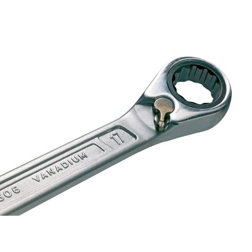 HAZET Maulringratschenschlüssel 606 SW 9mm L.143mm umschaltbar,Rings.15Grad HAZET