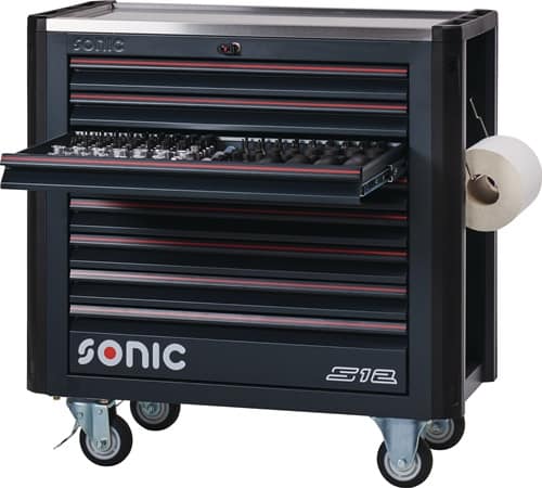 SONIC Wkz.wagen Sonic NEXT S12 B1004xT518xH1029mm 900kg 8 Schubl.485-tlg.Stahlbl.SONIC