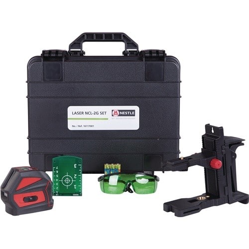 NESTLE Kreuzlinienlaser NCL-2G SET 20 (50 m.Empfänger)m ± 3 mm/10m NESTLE