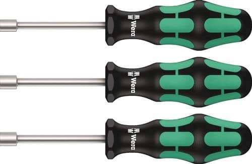 WERA Sechskantsteckschlüsselsatz 395 HO 3-tlg.2K-Griff WERA