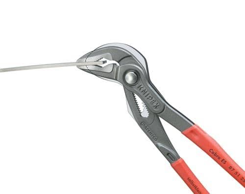 KNIPEX Wasserpumpenzange Cobra® ES L.250mm Spann-W.40mm grau atram.pol.