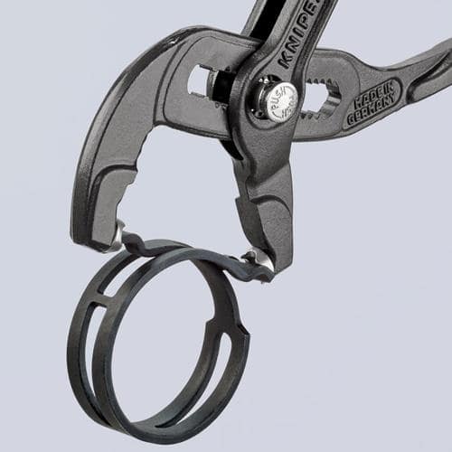 KNIPEX Federbandschellenzange Gesamt-L.180mm Kap.max.50mm Einstellungen 15