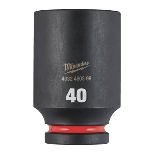 MILWAUKEE 40 x 90 mm SHOCKWAVE Schlagnuss 3/4" lang