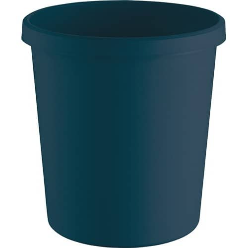 HELIT Papierkorb 18l H331xØ315mm m.Griffrand Ku.blau HELIT