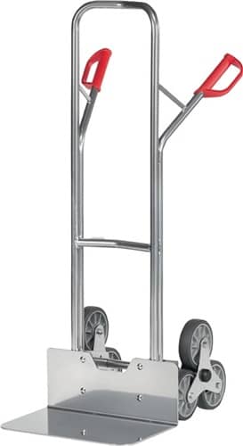 FETRA Treppenkarre H.1300mm Schaufel-Gr.L300xB480mm Alu.3armiger Radstern