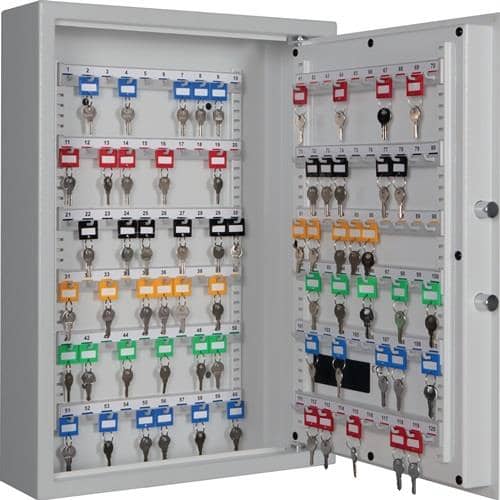 Schlüsselschrank SLE 120 H630xB460xT130mm 1-türig Elektronikschloss Anz.Hak.120