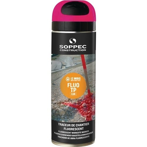 SOPPEC Baustellenmarkierspray FLUO TP neonpink 500ml Spraydose SOPPEC
