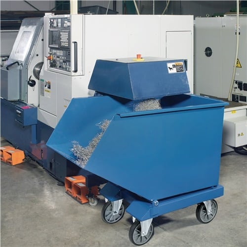 FETRA Muldenkipper Inh.800l L1458xB1105xH1099mm brillantblau m.Ablasshahn