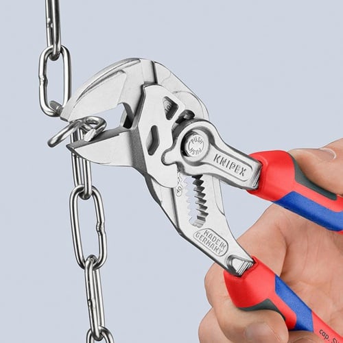 KNIPEX Zangenschlüssel L.180mm Spann-W.40mm verchr.Mehrkomp.-Hülle KNIPEX