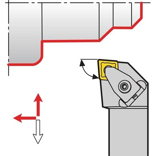TECWERK Klemmdrehhalter DCLNR2020K12 re.vern.Außen TECWERK