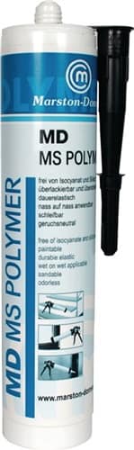 MARSTON Kleb- u.Dichtstoff MD-MS Polymer schwarz 440g Kartusche