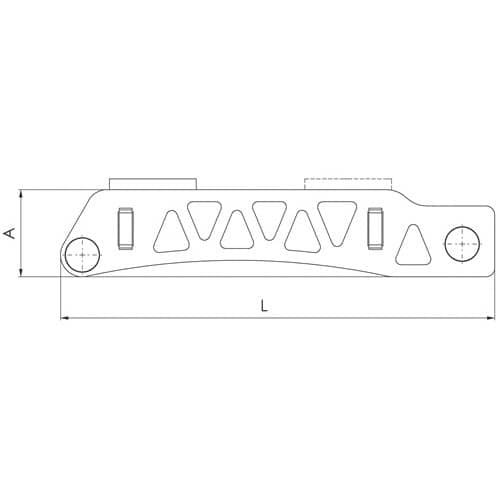 AMF Spanneisen Nr.6311 f.T-Nut 36mm L.315mm Spannschraube M30x36x315mm AMF