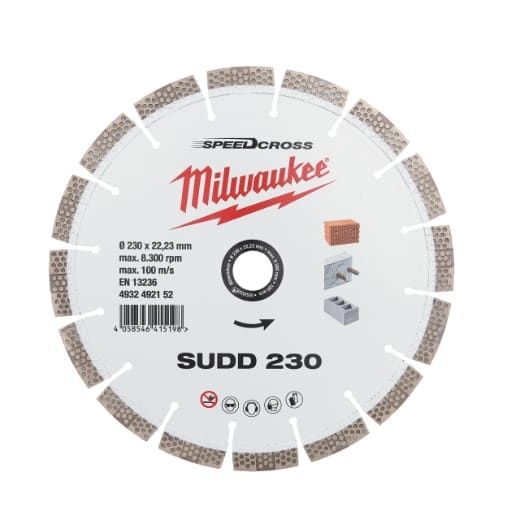für lärmreduzierte Schnitte in harten Materialien Speedcross Diamanttrennscheibe SUDD 230 mm