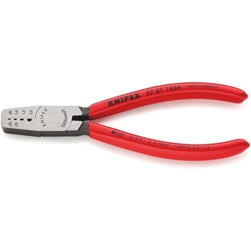 KNIPEX Aderendhülsenzange L.145mm 0,25-2,5 (AWG 23-13) mm² pol.Ku.-Überzug KNIPEX