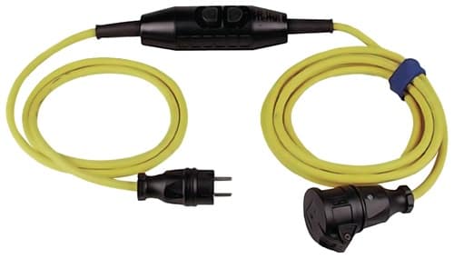 JÄGER DIREKT Schutzkontaktverlängerung 16 A 230 V 3x1,5mm² 4,5m H07RN-F gelb JÄGER DIREKT