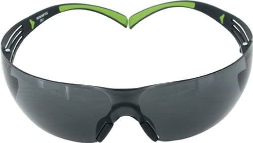 3M Schutzbrille SecureFit™ 400 EN166,EN170,EN172 Bügel schwarz grün,Scheibe grau