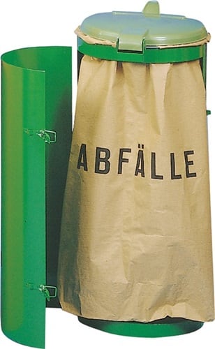 VAR Abfallsammler H900xBxTmm 120l anthrazit,RAL 7021 m.Einflügeltür
