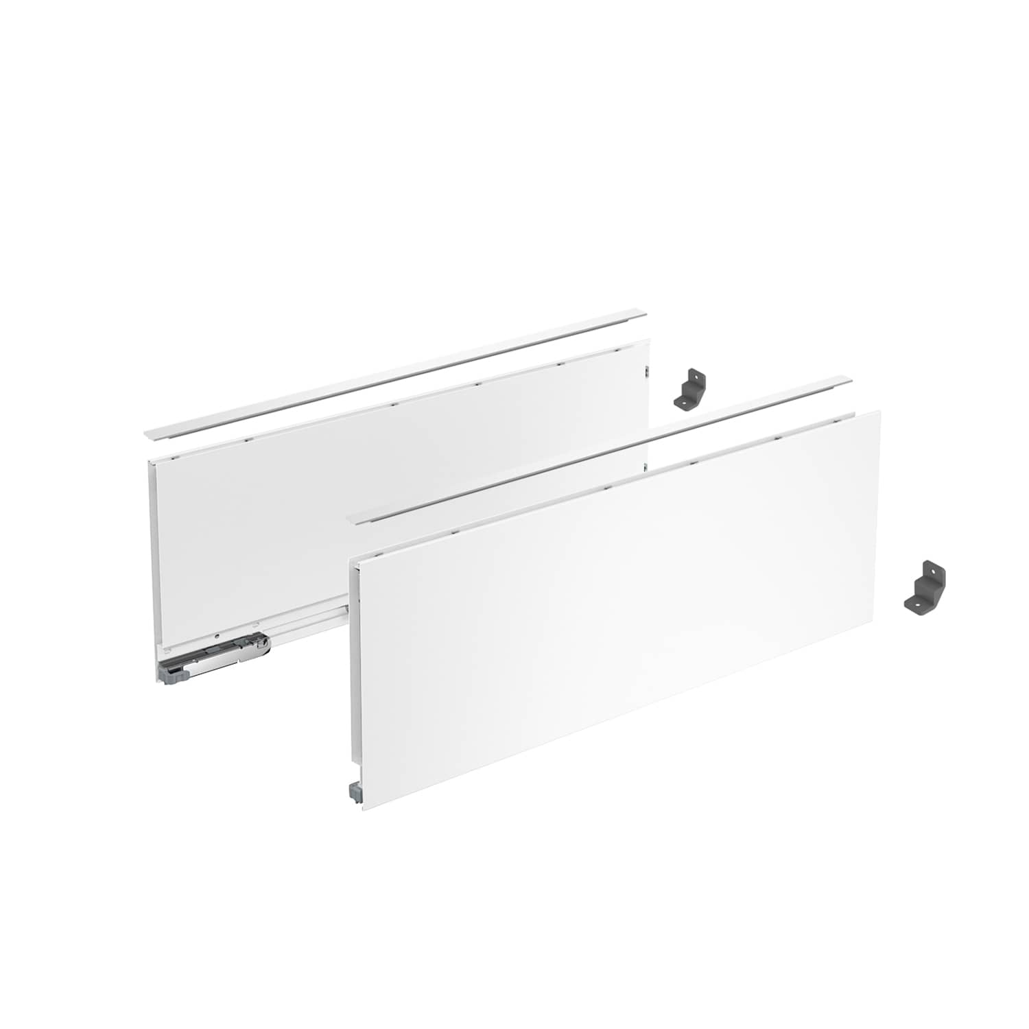 HETTICH AvanTech YOU Set Zarge, Höhe 187 mm x NL 400 mm, weiß, links und rechts, 9353404