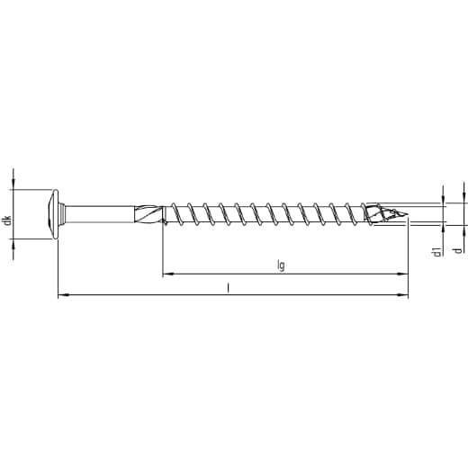 HECO TOPIX Tellerkopf, 6,0mm, T-Drive, Teilgewinde, verzinkt blau, A2K, gleitbeschichtet