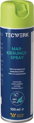 TECWERK Markierungsspray leuchtgelb 500ml Spraydose TECWERK
