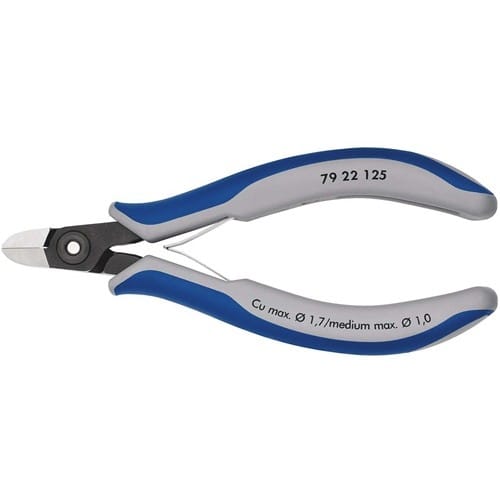 KNIPEX Präzisions-Elektronik-Seitenschneider L.125mm Form 2 Facette nein pol.KNIPEX
