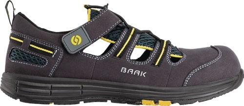 BAAK Sicherheitssandale Rene2 Gr.42 blau/gelb Mikrofaser/Mesh S1P SRC ESD EN20345
