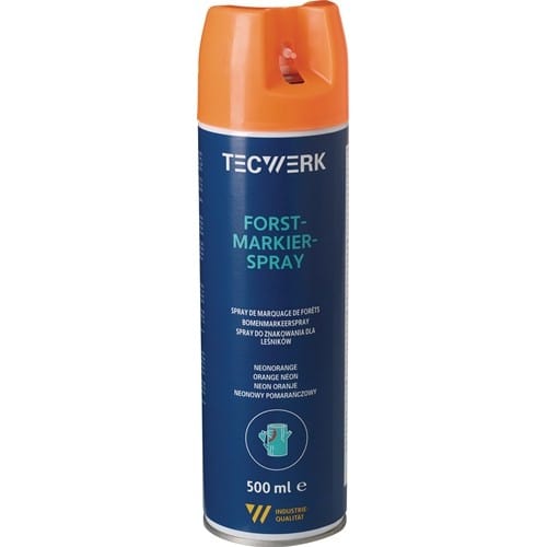 TECWERK Forstmarkierspray neonorange 500ml Spraydose TECWERK