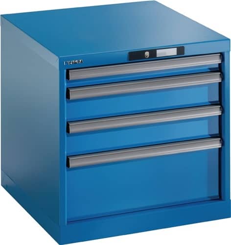 LISTA Schubladenschrank H533xB564xT725mm 1 x 50,2 x 100,1 x 200mm lichtblau Key