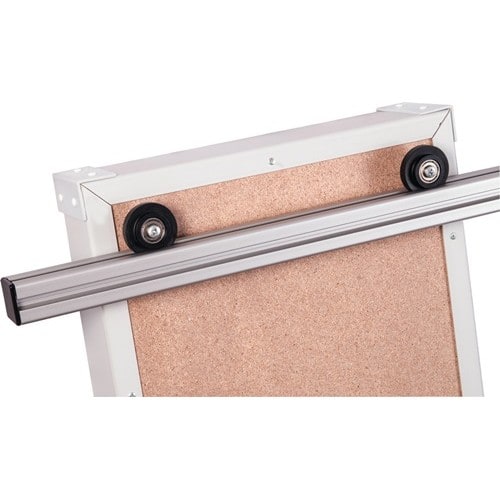EICHNER Planungstafel Einzelsegment B315xH1282xT78mm inkl. Rollen f. DIN A4